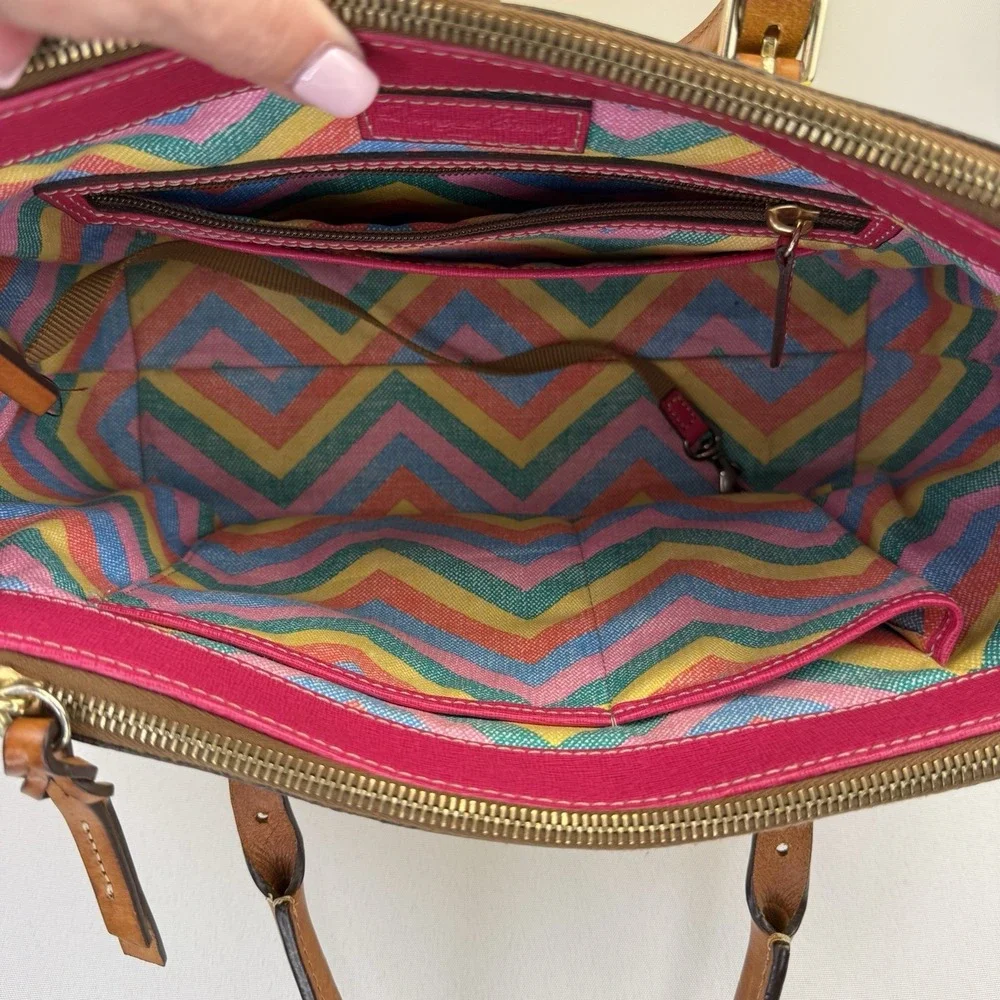 Dooney & Bourke Claremont Miller Yellow‎ Leather Satchel Purse Handbag